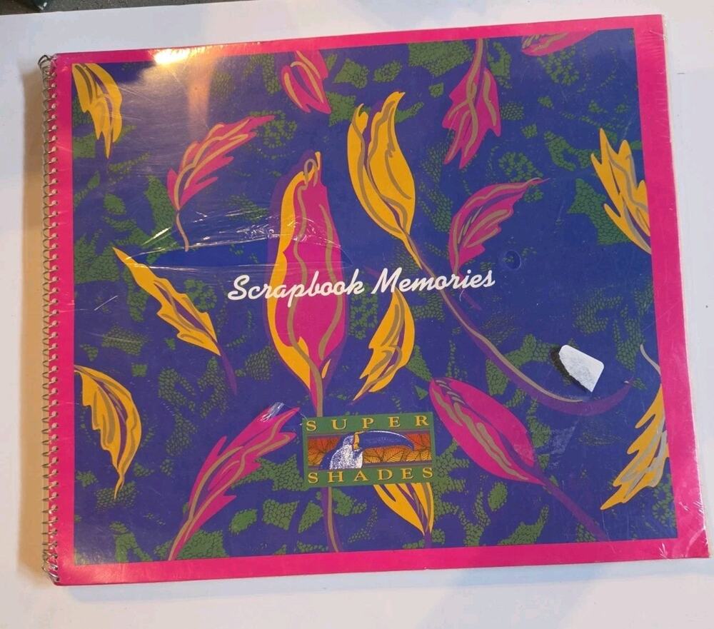 Vintage 1993 Mead Super Shades Scrapbook Memories Album 12x14 New Unused 90s